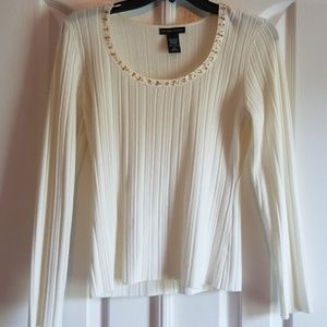 Cream sweater Ny & Co
